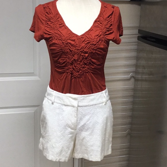 Ann Taylor White Eyelet Shorts NWT - Picture 10 of 10